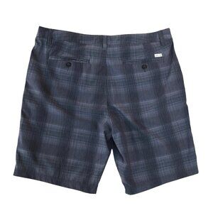Jack O’Neill Plaid Shorts Men’s 36 Blue Gray Surf Skate Casual Coastal Hybrid
